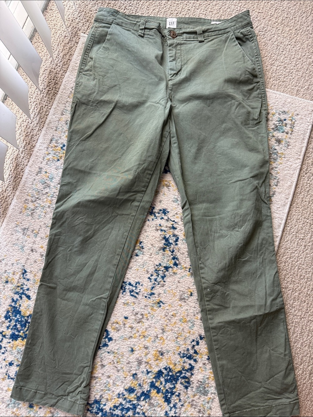 GAP Men's Olive Chino Pants